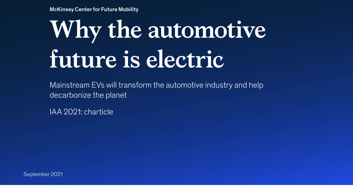 Why the automotive future is electric